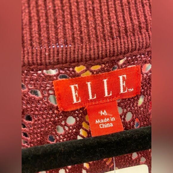 ELLE  Med Maroon knitted dress - Picture 2 of 3